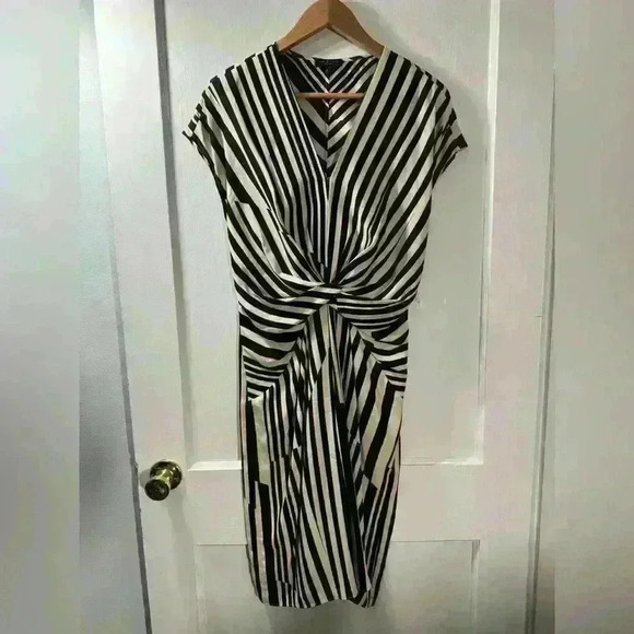 rag & bone Black and White Striped Dress - Picture 2 of 7